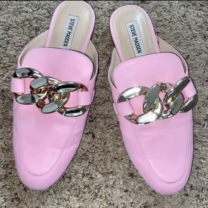 Steve Madden Finn Women's Slip On Chain Flat Mule Sandal